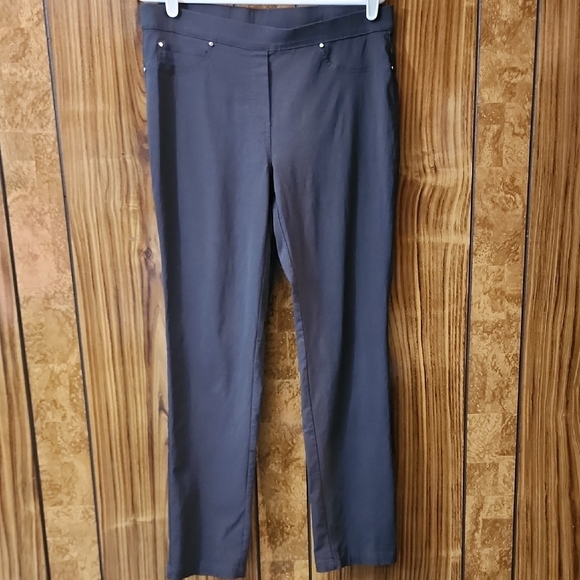Rafaella Comfort Gray Trousers Size 12 - Picture 1 of 7